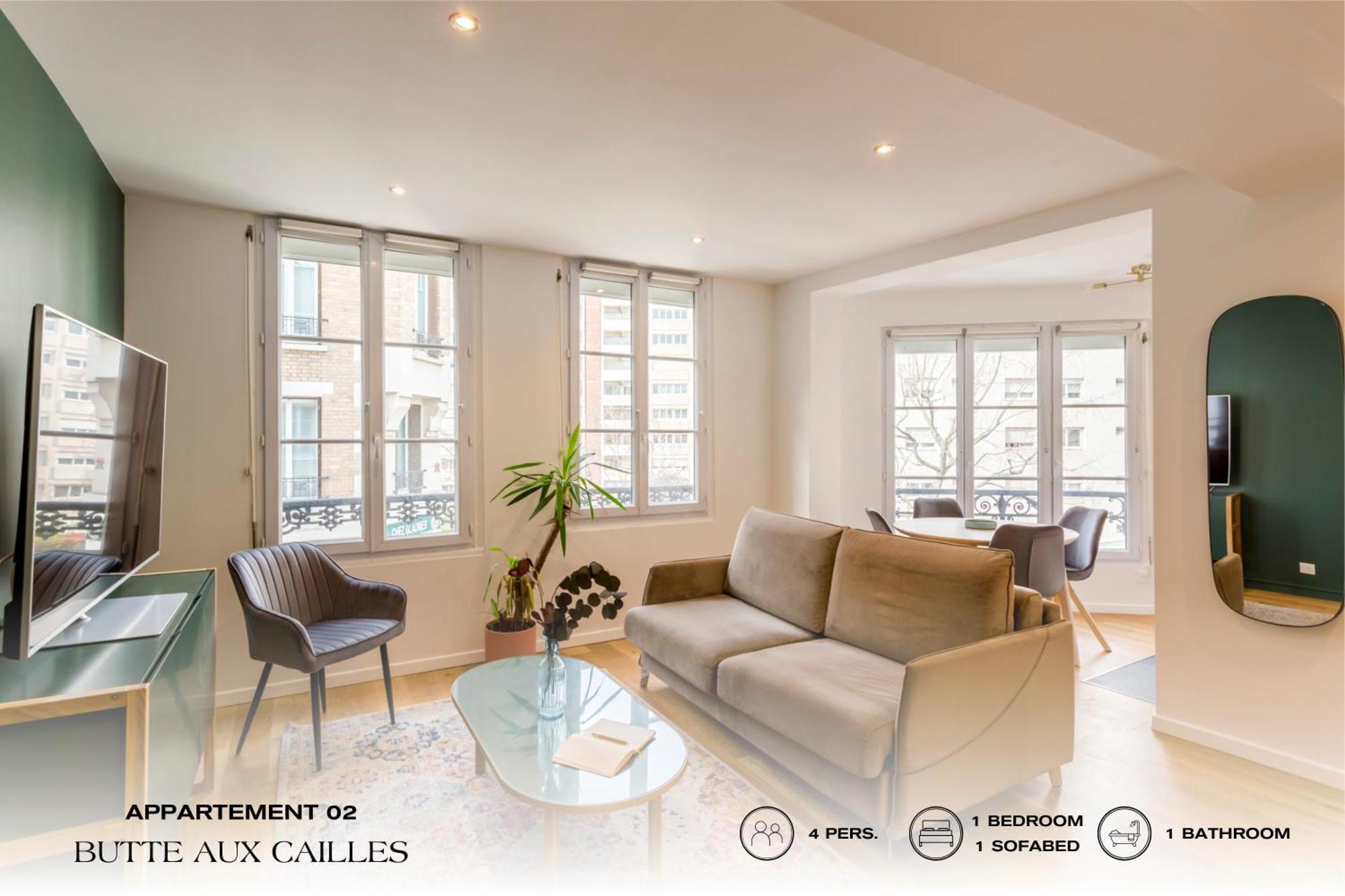 Ferienwohnung Beauquartier - Butte Aux Cailles I Paris Exterior foto